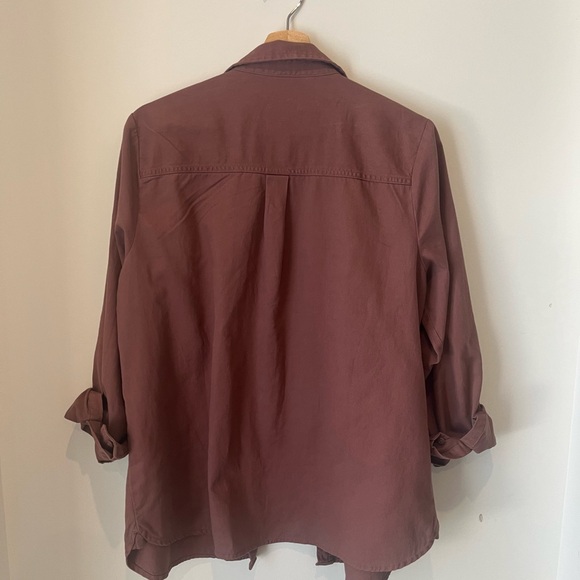 Twill Utility-Pocket Tunic Camp Shirt - Picture 3 of 3